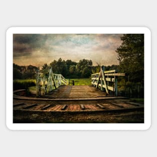 Kennet and Avon Swing Bridge At Sulhamstead Sticker